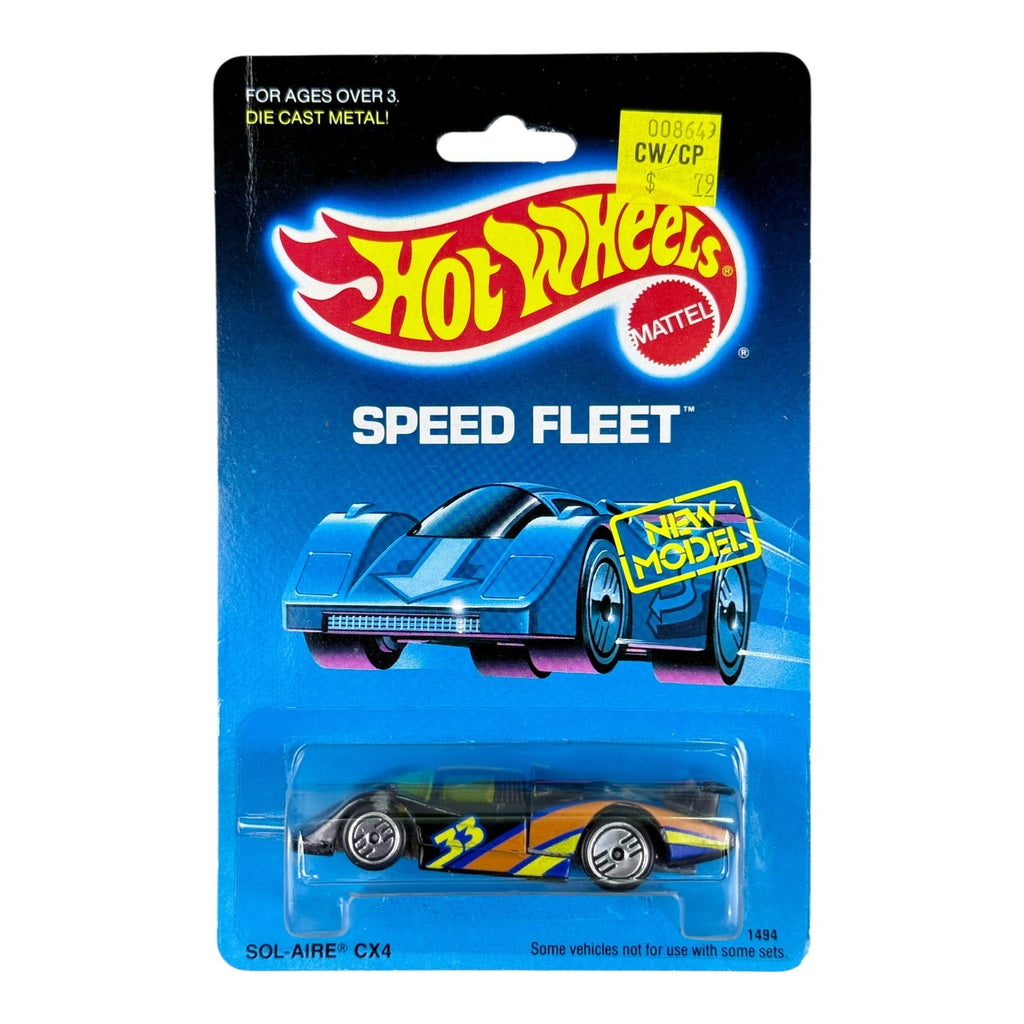 🔥🔥Hot Wheels Sol-Aire CX4 Speed Fleet Series #1494  Black H22🔥🔥