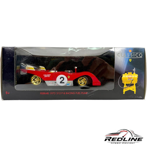 Classico 1972 Ferrari 312P & Racing Fuel Pump  Mario Andrertti Jacky Ickx 1:18
