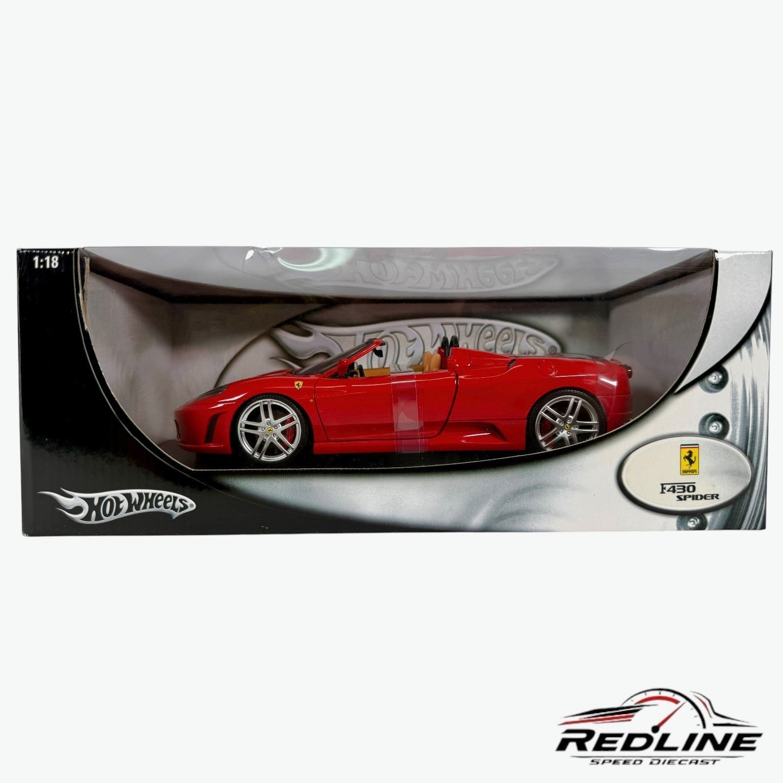 🇮🇹🇮🇹Hot Wheels Ferrari F430 Spider Red 1:18 C3🇮🇹🇮🇹