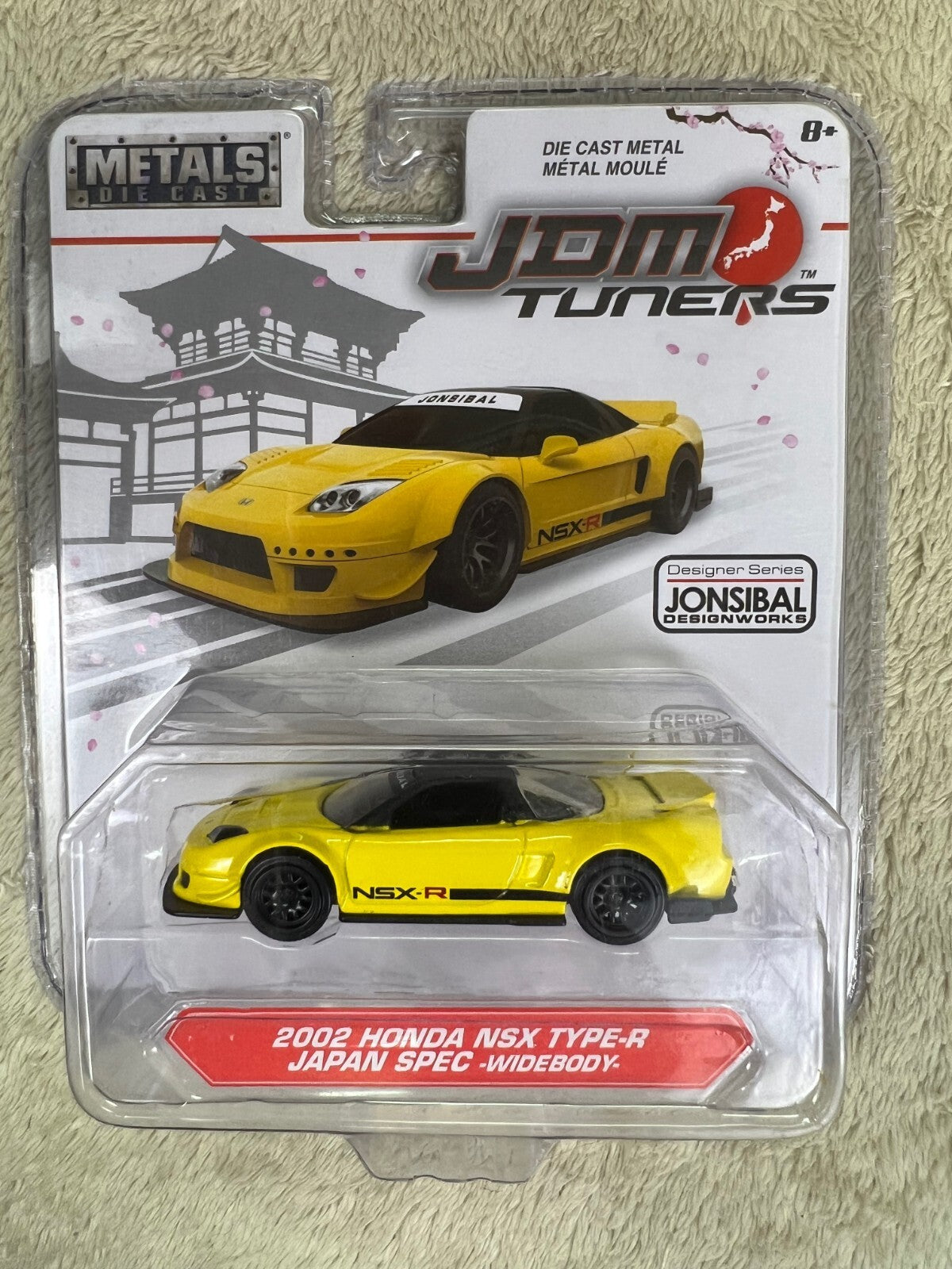 🎌Jada Toys JDM Tuners 2002 Honda NSX Type-R Japan Spec Widebody Yellow HW16🎌