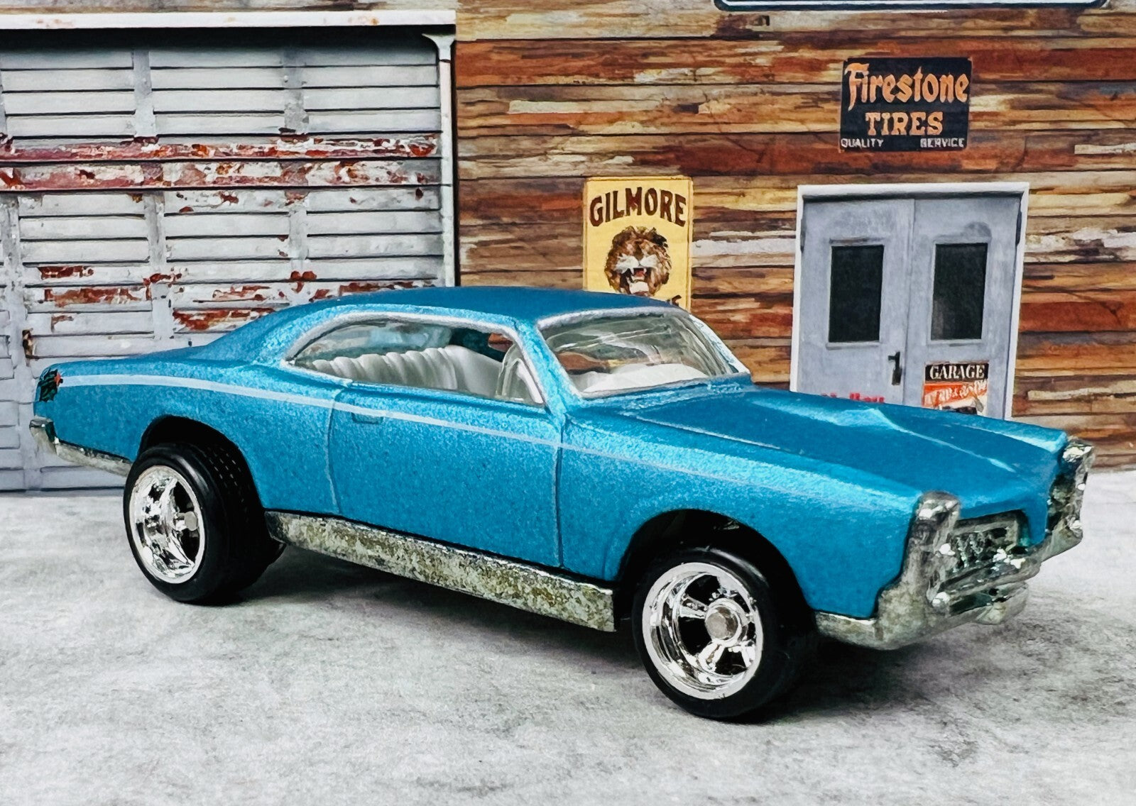 🇺🇸🇺🇸2005 Hot Wheels Holiday Rods 1967 Pontiac GTO Satin Blue C23🇺🇸🇺🇸