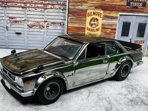 🔥Hot Wheels Redline Club RLC 1972 Nissan Skyline H/T 2000GT-R Chrome C11🔥