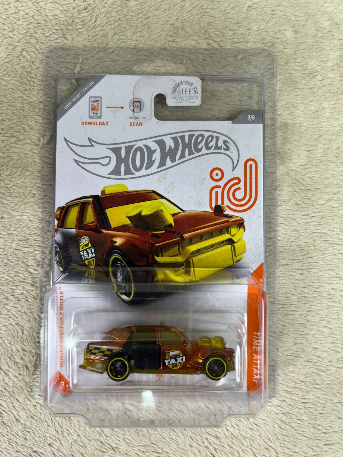 🔥🔥🔥🔥Hot Wheels ID CHASE Time Attaxi 1:64 Scale  Die-cast Car HW15🔥🔥🔥🔥