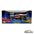 🇺🇸🇺🇸🇺🇸Funlinel Muscle Machines American Flag 1970 Cuda 1:18 T🇺🇸🇺🇸🇺🇸