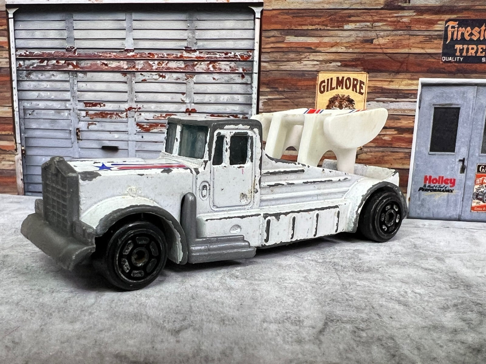 🔥🔥🔥VINTAGE 1981 Kidco  Semi Truck Wrecker Made in Macao C3🔥🔥🔥