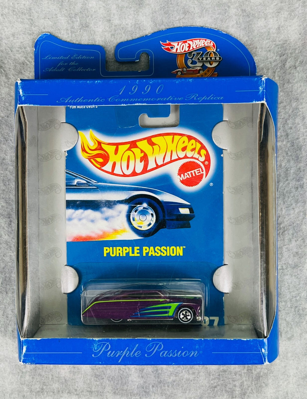 🔥Hot Wheels 30 Years Authentic Commemorative Replica Purple Passion 1990🔥
