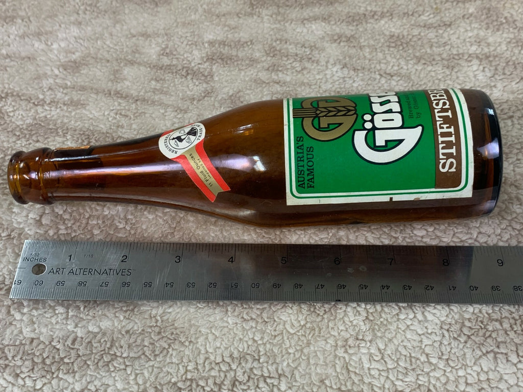 Gosser Export Beer Glass Bottle Empty  Imported From Austria Empty Barware BB01