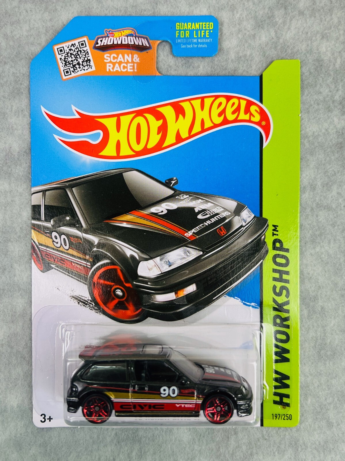 🎌🎌🎌Hot Wheels ‘90 Honda Civic EF Black HW Workshop HW21🎌🎌🎌