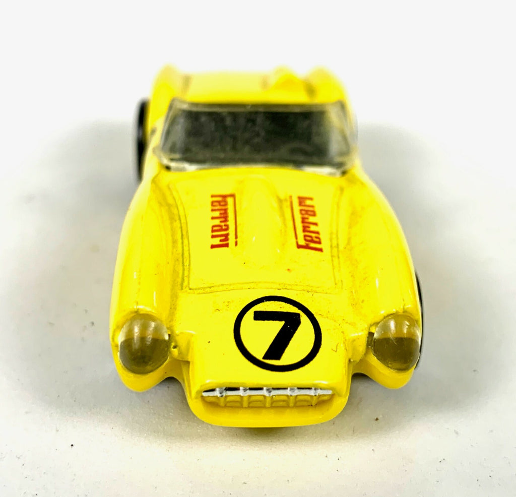 🔥🔥🔥🔥HOT WHEELS FERRARI 250 YELLOW LOOSE MADE IN MALAYSIA 1990 MATTEL🔥🔥🔥🔥
