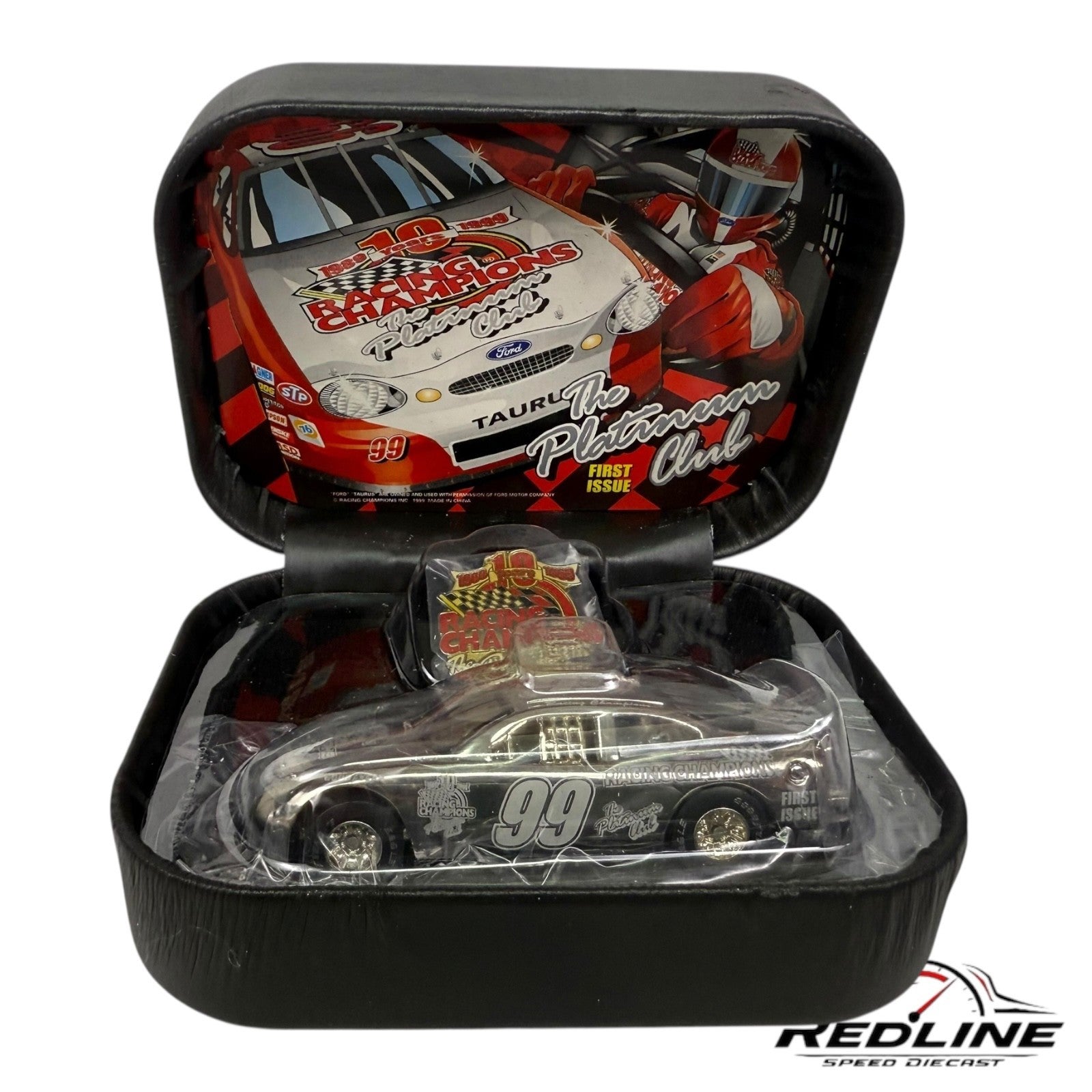 The Platinum Club 10 Years 1989-1999 Racing Champions Diecast Car #99 and Pin C2