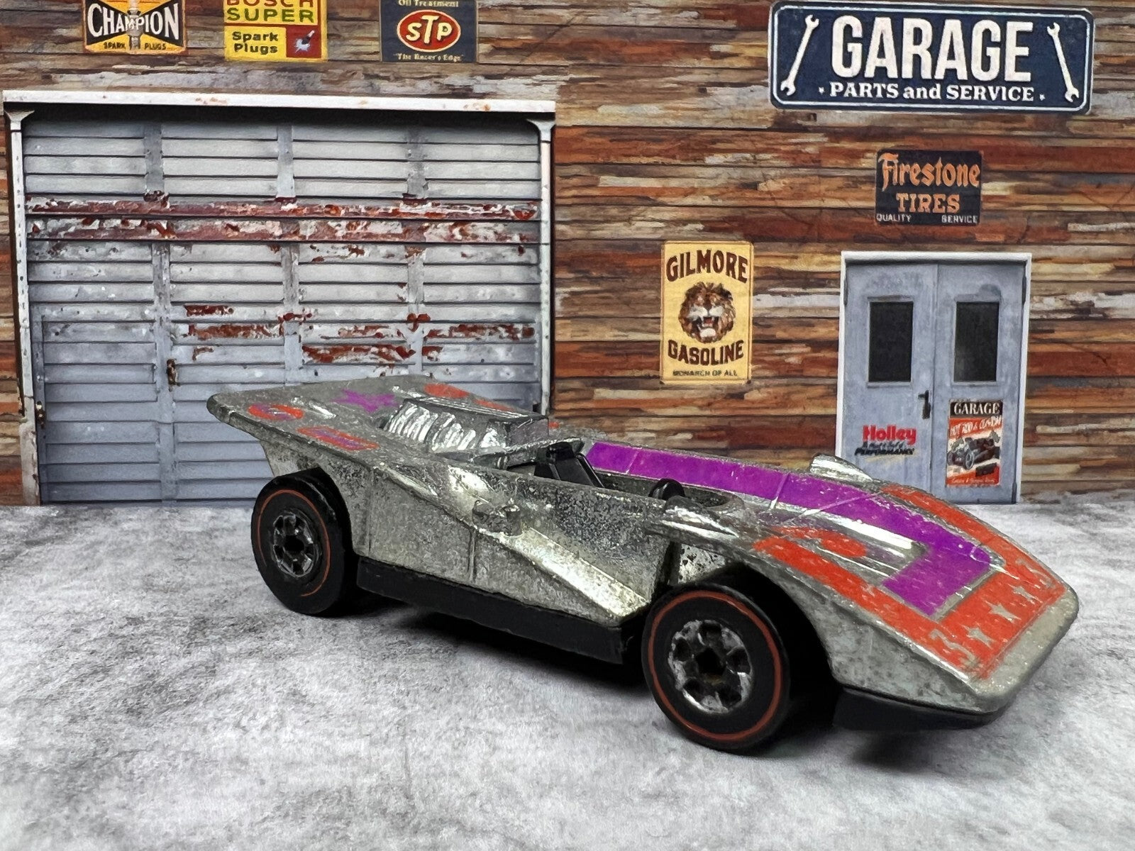 🔥🔥🔥🔥1973 Hot Wheels REDLINE Super Chrome Steam Roller C1🔥🔥🔥🔥