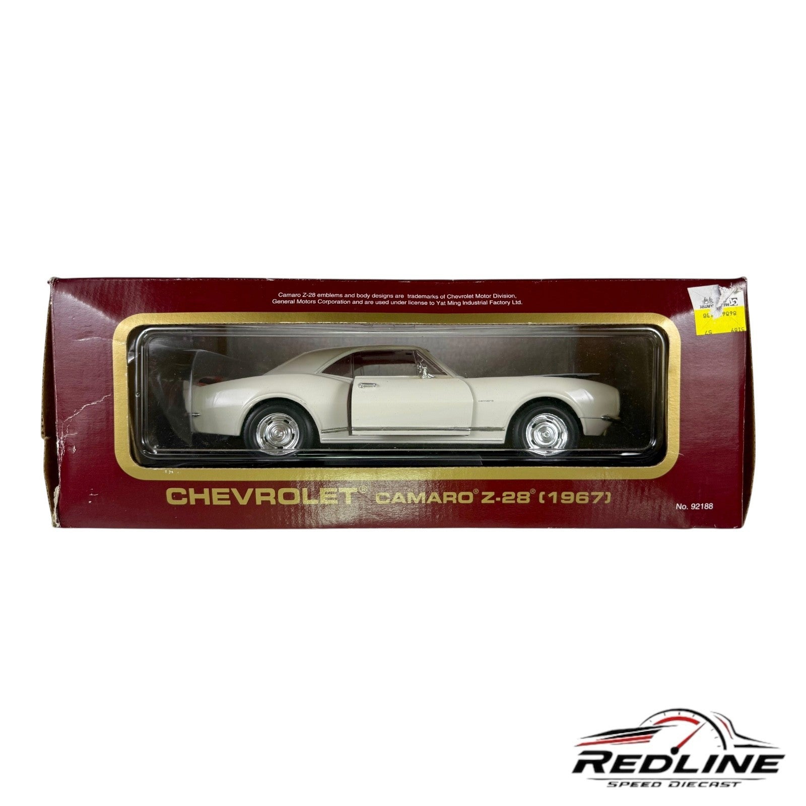 🇺🇸🇺🇸Road Legends 1967 Chevy Camaro Z/28 White/Orang Stripe 1:18🇺🇸🇺🇸
