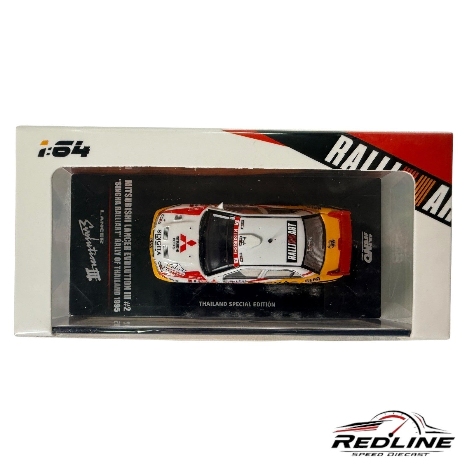 Inno64 Mitsubishi Lancer Evolution III #2 Singha Ralliart  Rally Of Thailand H3