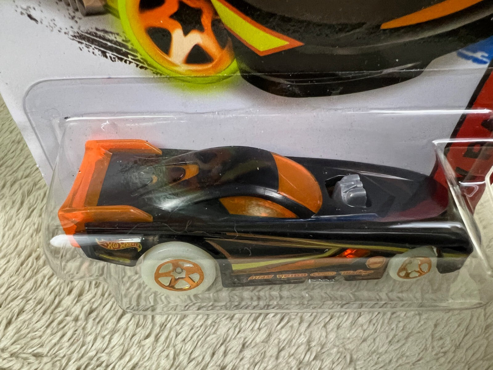 🏁🏁🏁🏁 Hot Wheels #181 HW Race-Night Storm FUNNY SIDE UP Black HW12🏁🏁🏁🏁