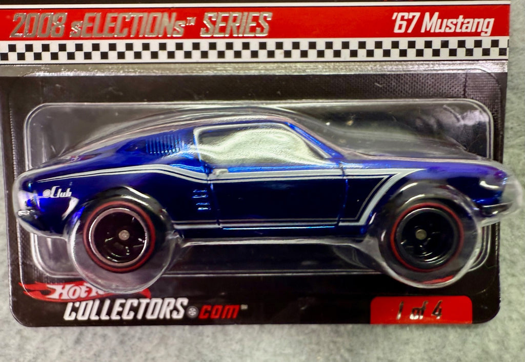 Hot Wheels RLC 2008 Selections '67 Mustang 6200/7897 Blue H9