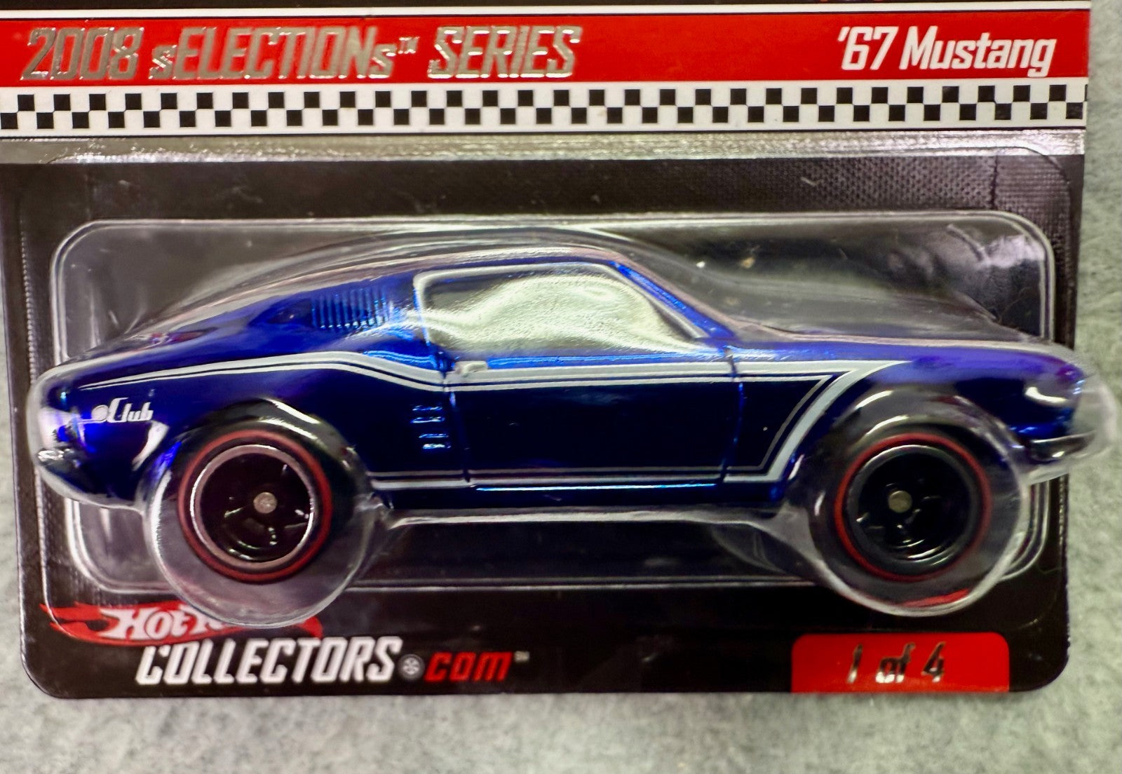 Hot Wheels RLC 2008 Selections '67 Mustang 6200/7897 Blue H9