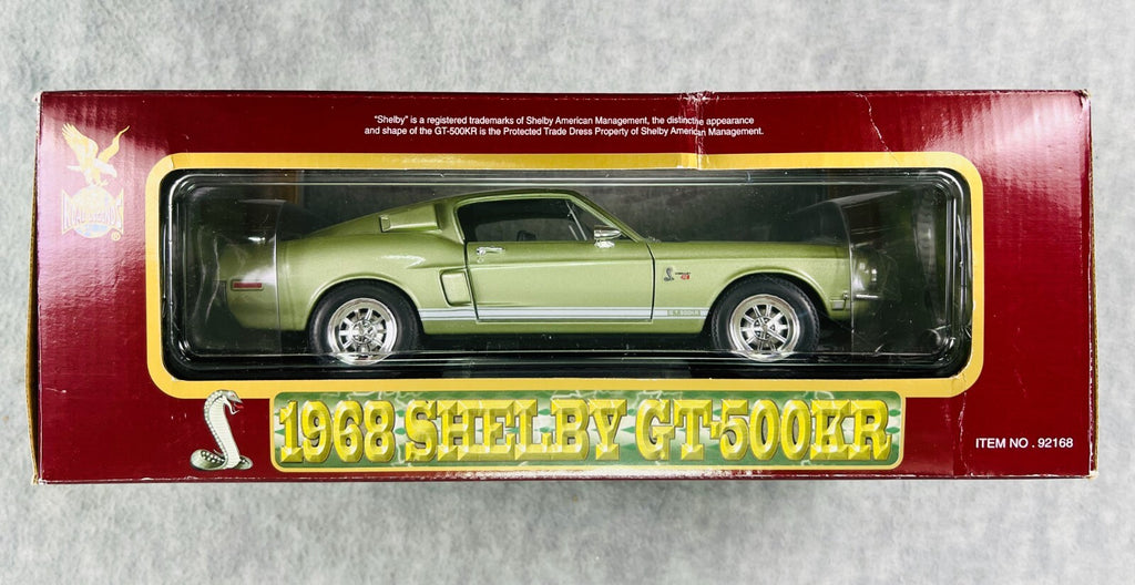 🇺🇸🇺🇸Road Legends 1968 Shelby GT-500KR Green White Stripes 1/18🇺🇸🇺🇸