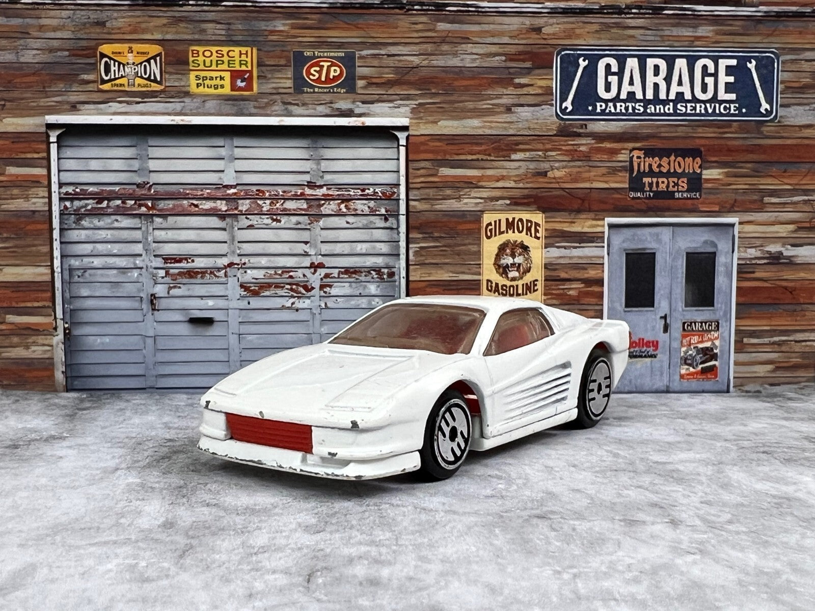🇮🇹🇮🇹🇮🇹Hot Wheels  White Ferrari Testarossa 1986 C1🇮🇹🇮🇹🇮🇹