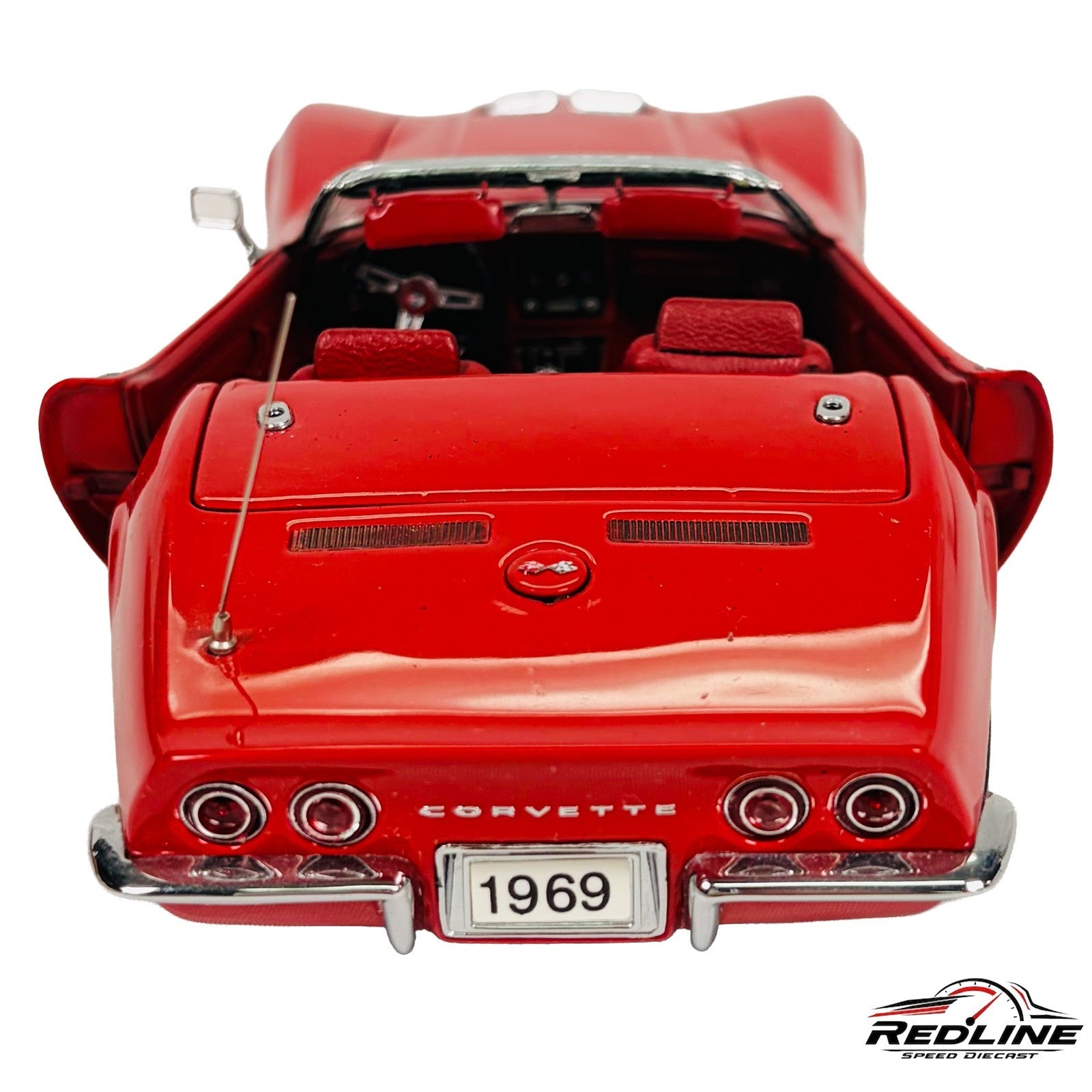 🇺🇸Danbury Mint 1 24 1967 Corvette Convertible "Rally Red" C2🇺🇸