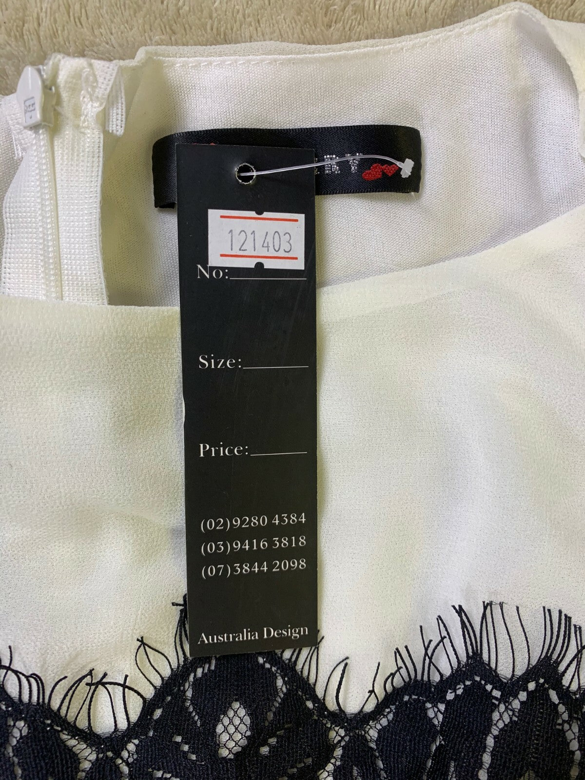 REDBERRY FASHIONS WOMENS DRESS SLEEVELESS WHITE/BLACK NEW WITH TAGS SIZE LARGE