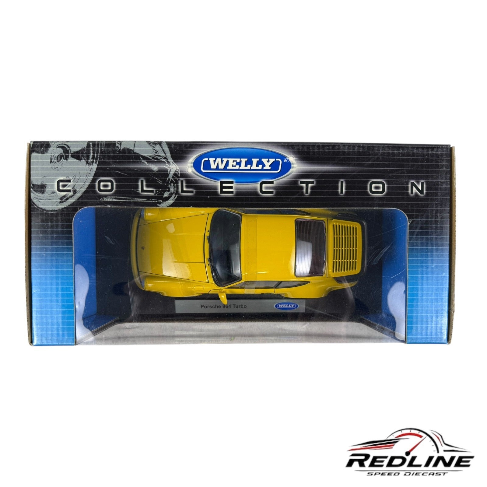 🇩🇪🇩🇪Welly Porsche 964 Yellow 1:18 A1🇩🇪🇩🇪