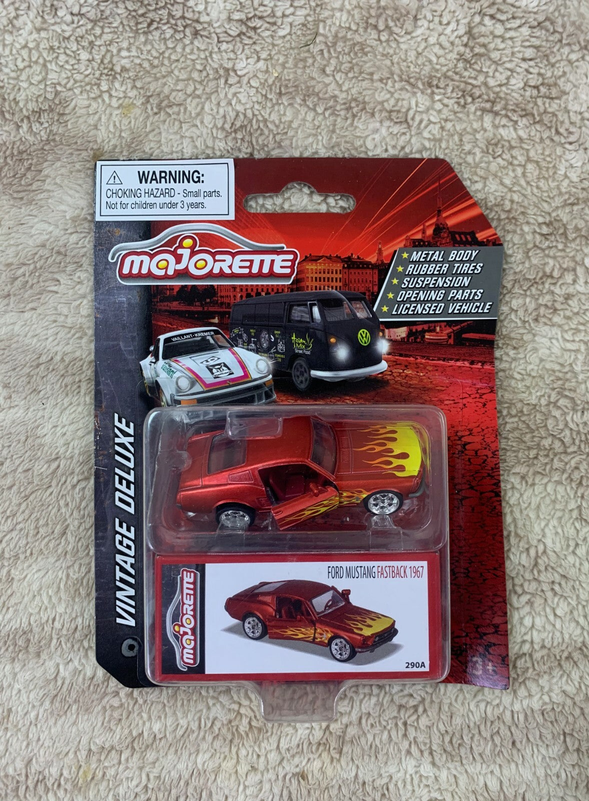 ********Majorette - Vintage Deluxe - Ford Mustang Fastback RED 1967 🔥🔥*****HW4