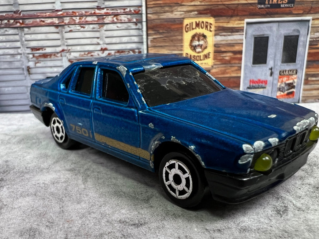 🇩🇪🇩🇪🇩🇪Majorette Sonic Flashers BMW 750i Blue  1:60 Scale C12🇩🇪🇩🇪🇩🇪