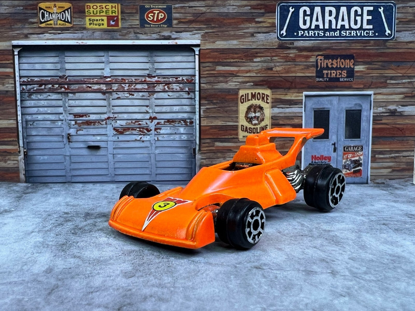 🏁 🏁🏁Diecast 6323 Formula Race Car Orange # 3 MADE IN CHINA C7🏁🏁🏁