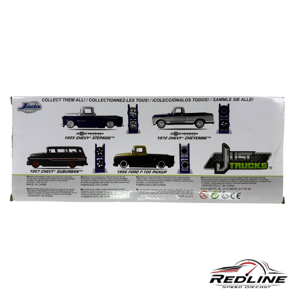 🇺🇸Jada 1955 Chevrolet Stepside Pickup Blue Chevrolet Trucks 100 Years 1:24🇺🇸