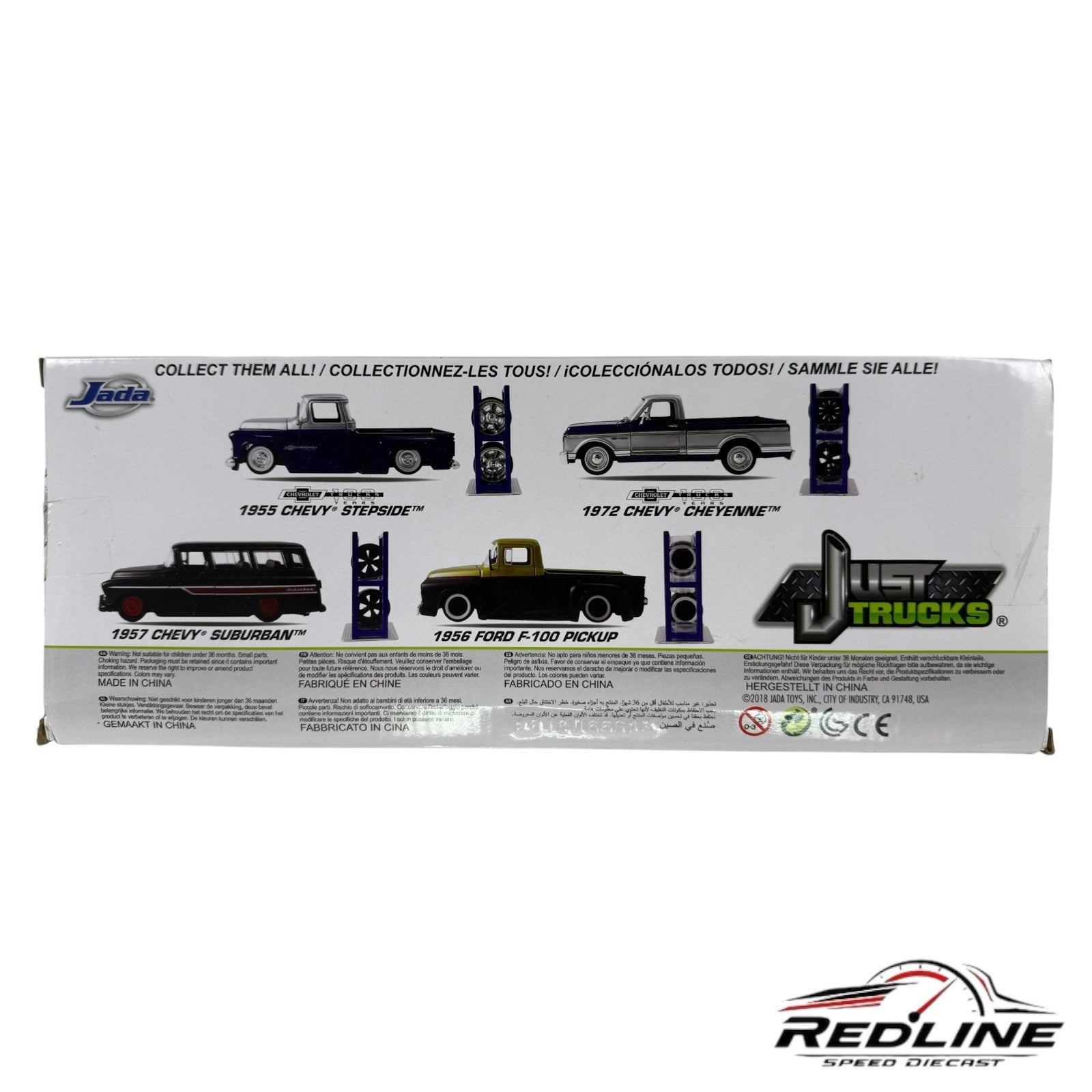 🇺🇸Jada 1955 Chevrolet Stepside Pickup Blue Chevrolet Trucks 100 Years 1:24🇺🇸