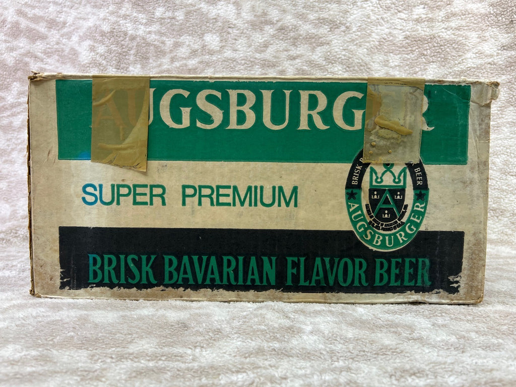 🍺🍺🍺Vintage  Augsburger  Beer Bottles 24 w/Box Pack EMPTY🍺🍺🍺