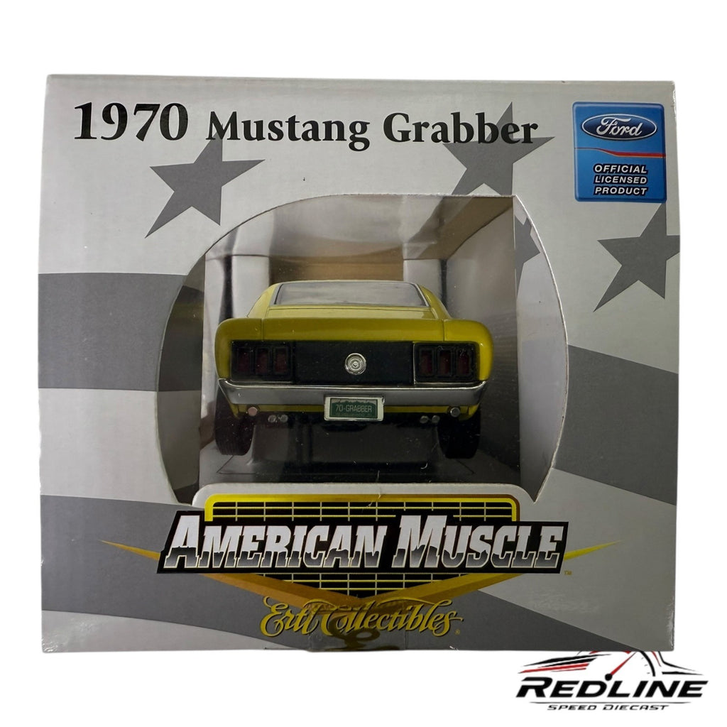 Ertl American Muscle 1970 Ford Mustang Grabber Diecast Yellow 1 of 1250 1:18 TV