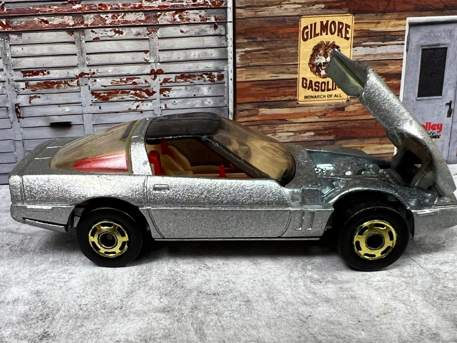 🔥Hot Wheels 80's Corvette The Hot Ones Series  Hong Kong 1982 Gray MINT C15🔥