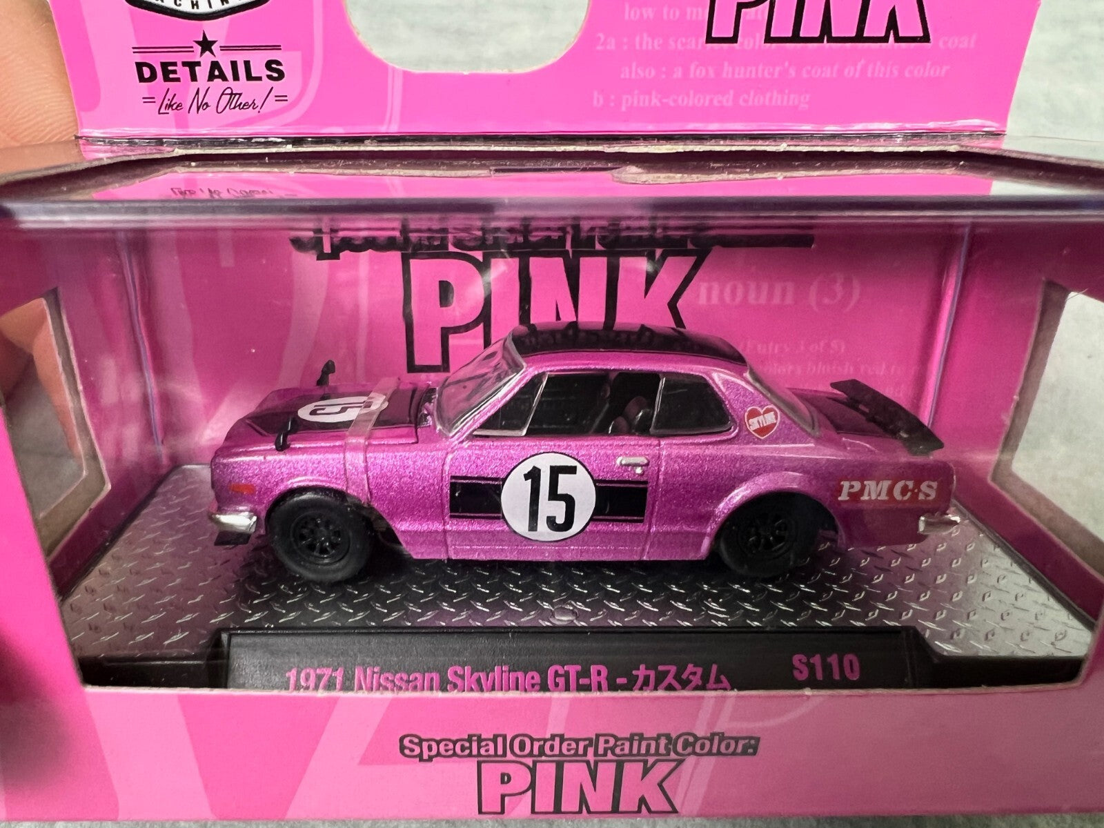 🎌🎌M2 Machines Special Order Paint Color: Pink 1971 Nissan Skyline GT-R H7🎌🎌