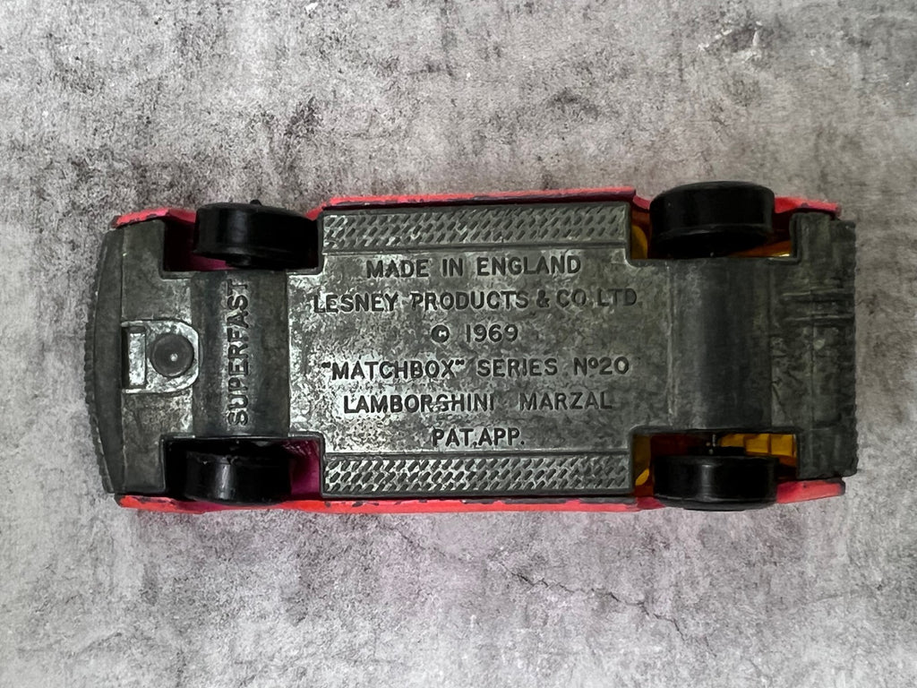 🇮🇹🇮🇹Vintage Matchbox Loose Lamborghini Marzal Pink No. 20  C3🇮🇹🇮🇹