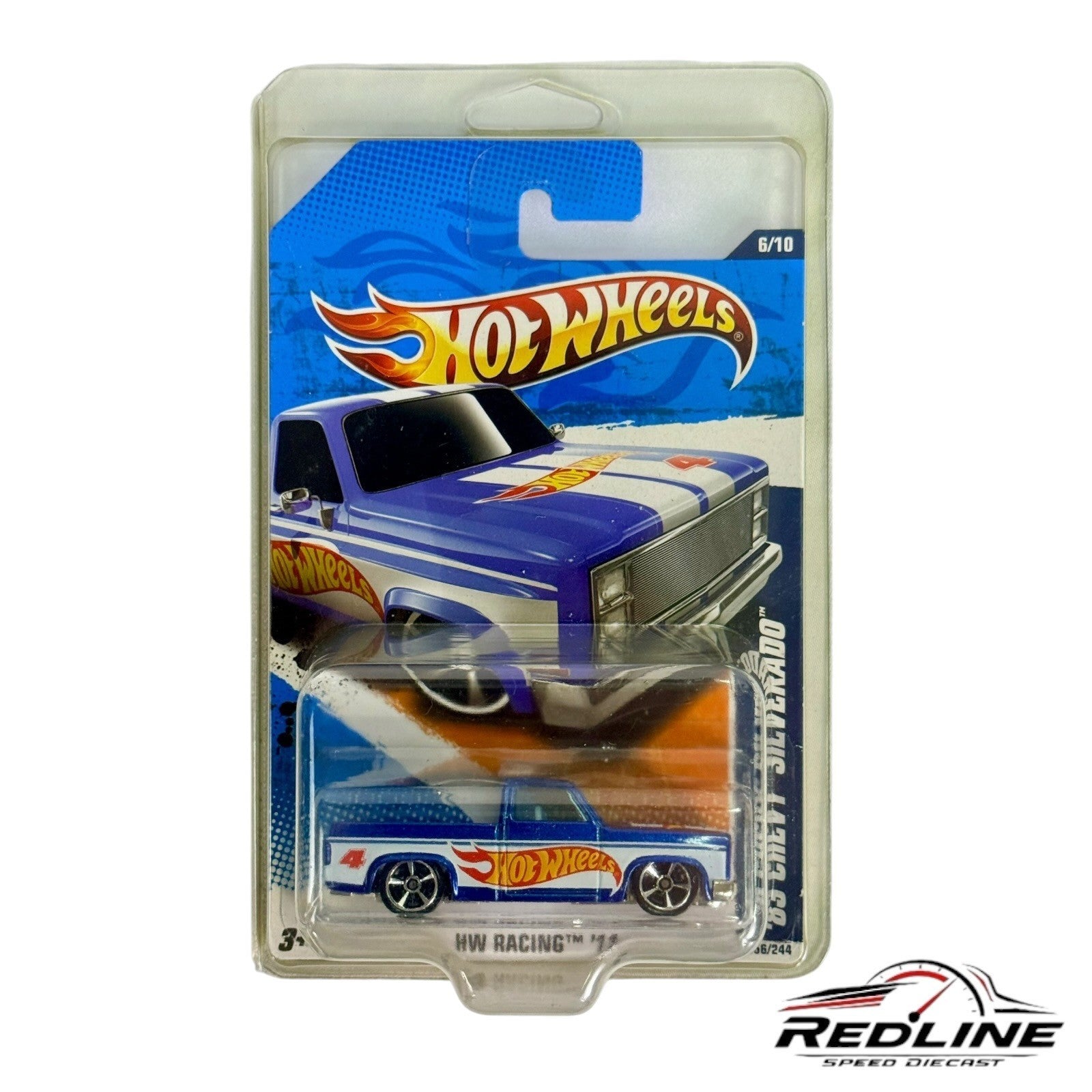 🇺🇸Hot Wheels '83 Chevy Silverado HW Racing '11 BLUE H33🇺🇸