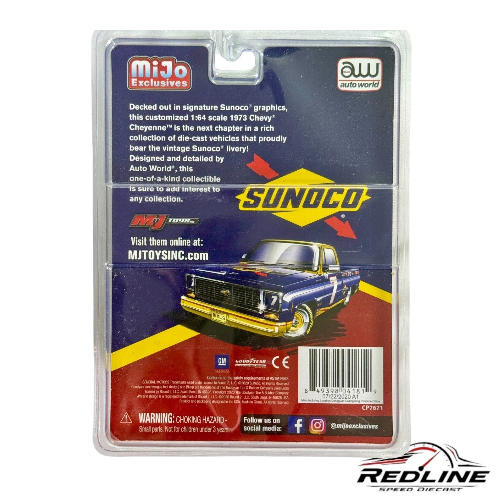 🇺🇸Auto World MiJo 1973 Chevrolet Cheyenne Sunoco Racing H33🇺🇸