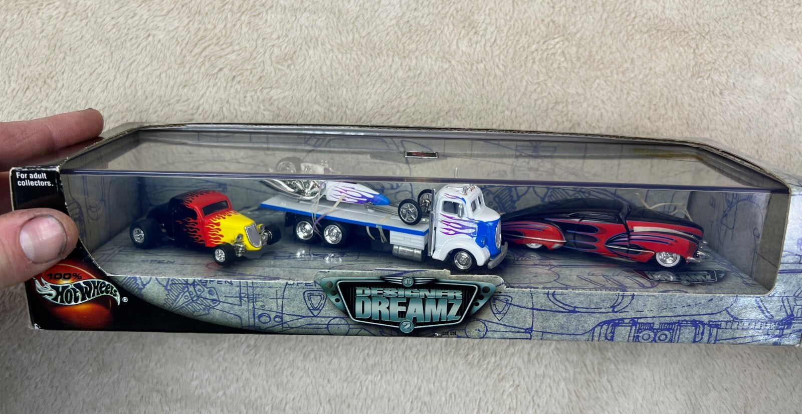 🔥Hot Wheels 4-Pack Designer Dreamz 2 Custom Series Display Horsepower Club🔥