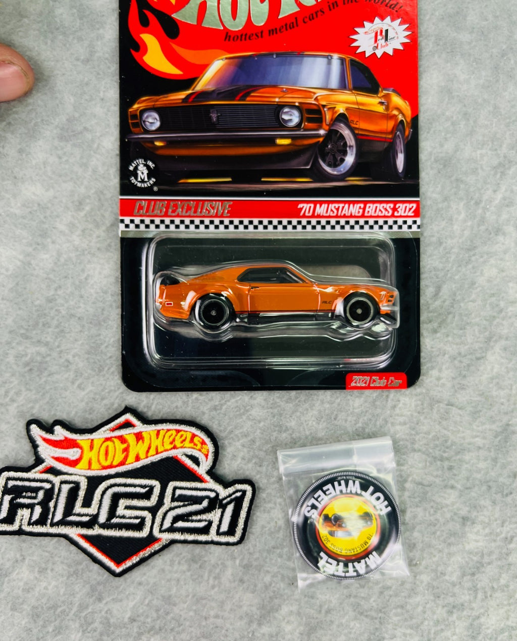 🇺🇸🇺🇸Hot Wheels '70 Mustang Boss 302 Orange RLC Club Exclusive H29🇺🇸🇺🇸