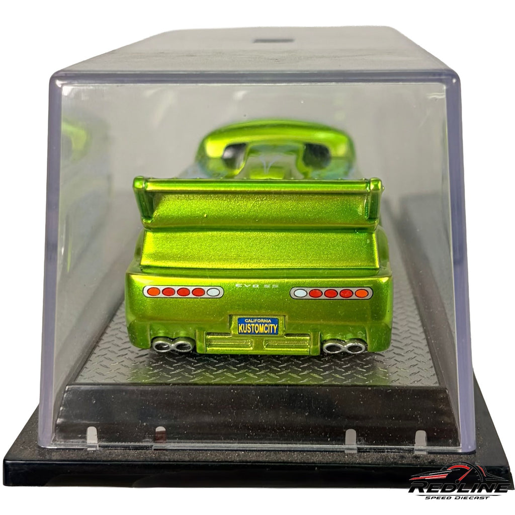 RARE Kustomcity Dave Chang Design Drag Bus OVER-CHROME SERIES "LIMEY"1:64 D3