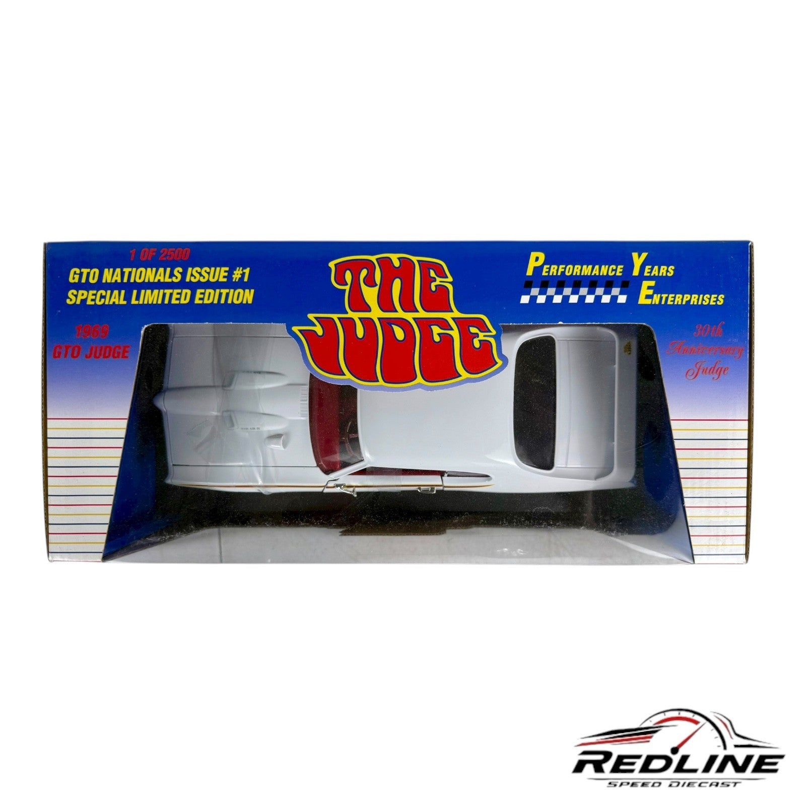 🇺🇸ERTL Performance Years 1969 GTO The Judge White 1 of 2500 1:18 TV🇺🇸