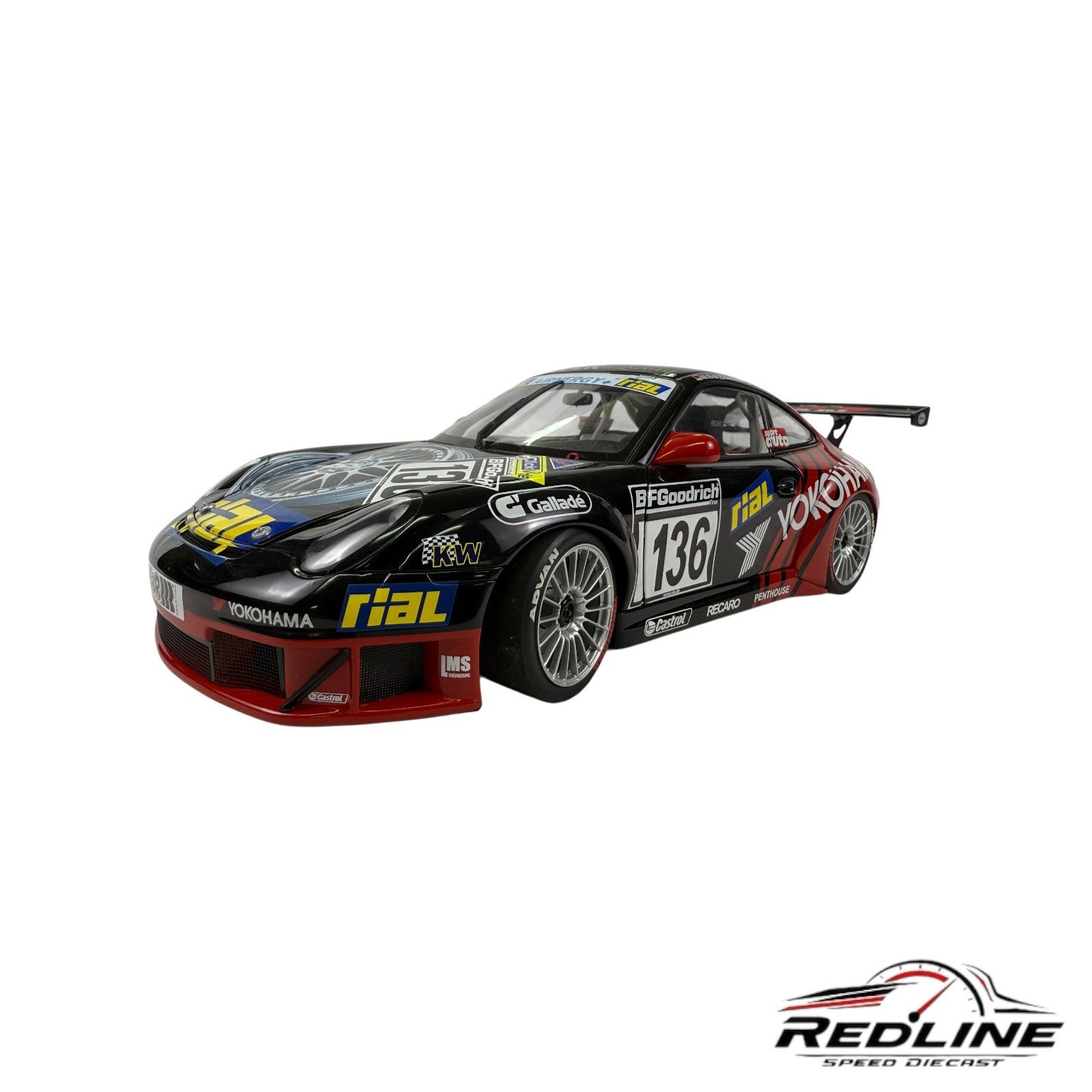 🇩🇪AUTO art Porsche 911 GT3 RSR Nurburgring 2005 Yokohama NO BOX 1:18 L2🇩🇪