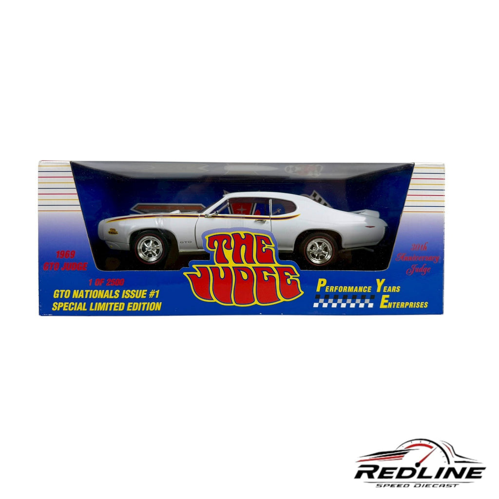 🇺🇸ERTL Performance Years 1969 GTO The Judge White 1 of 2500 1:18 TV🇺🇸