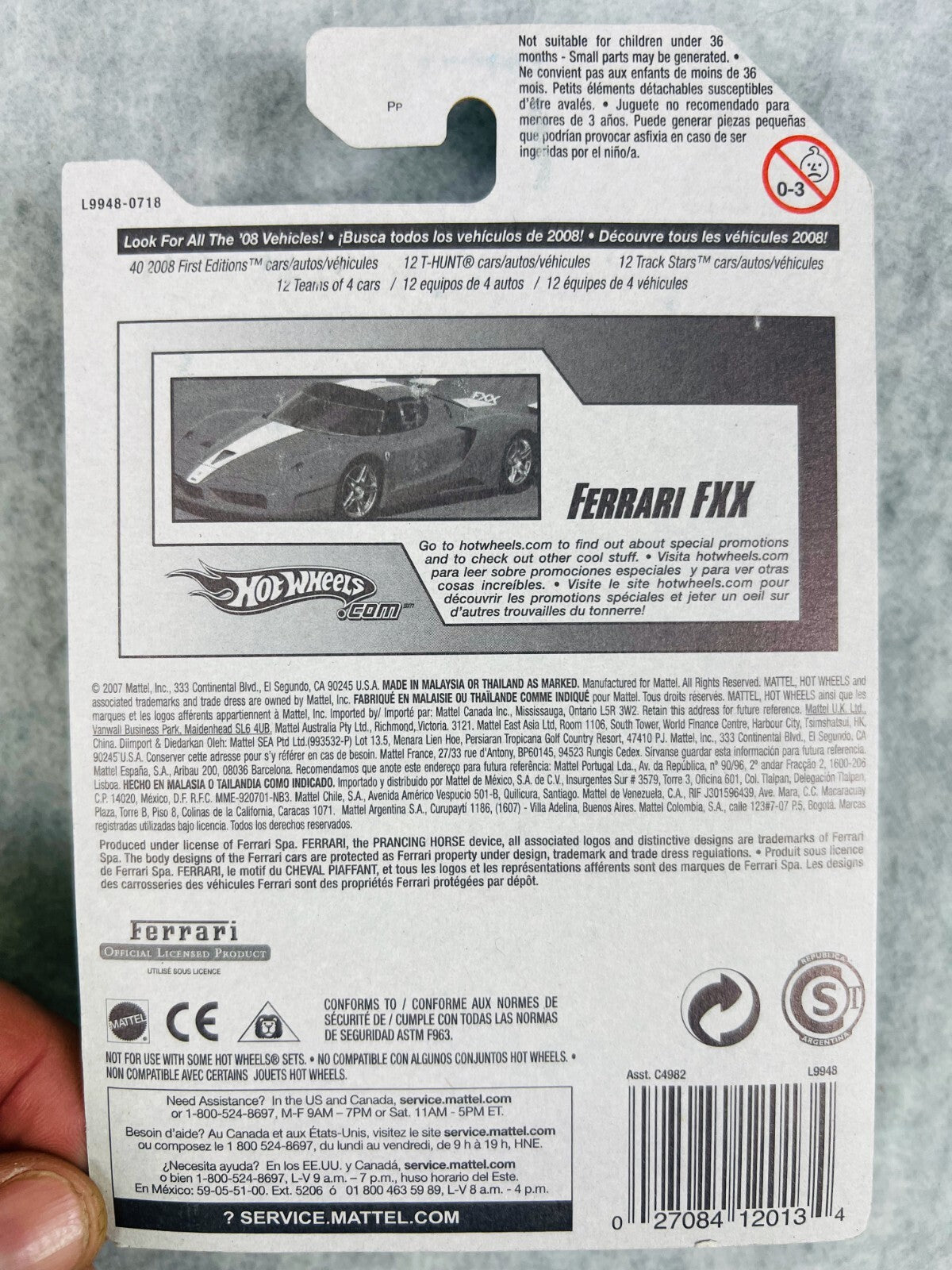 🇮🇹🇮🇹🇮🇹Hot Wheels First Edition 2008 Ferrari FXX H31🇮🇹🇮🇹🇮🇹