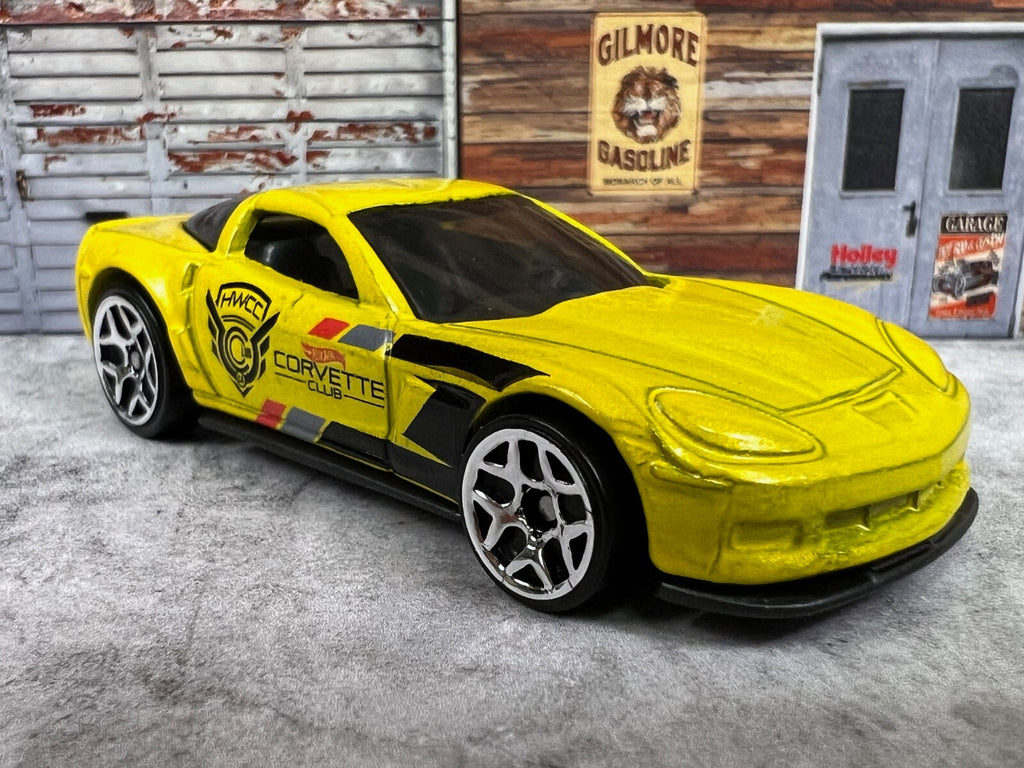 🇺🇸🇺🇸Hot Wheels Car Meet '12 Corvette Z06 HWCC Corvette Club Yellow🇺🇸🇺🇸