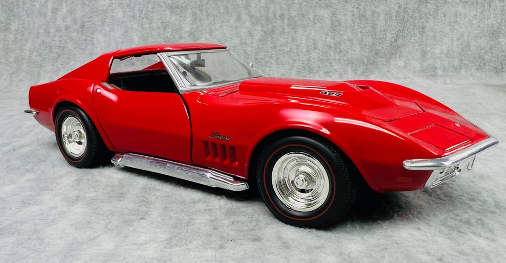 🦅🦅🦅Hot Wheels Red 1969 Chevy Corvette ZL1 427 Stingray 1:18 Scale🦅🦅🦅
