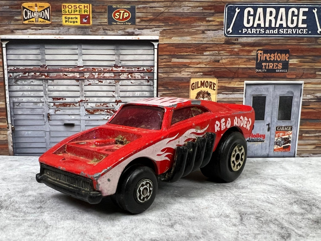 🇺🇸Vintage Matchbox 1972 Red Rider Superfast Hot Rod MISSING ENGINE C14🇺🇸