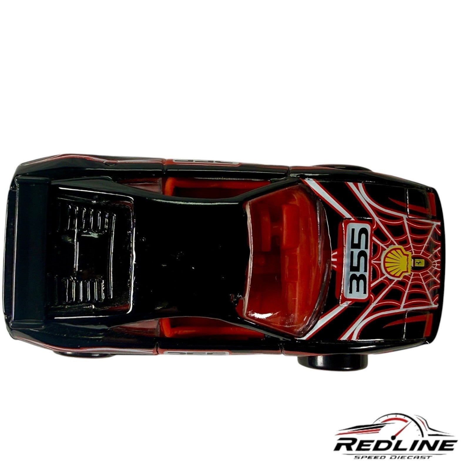 🇮🇹Hot Wheels Ferrari Racer # 7  Ferrari 355 Challenge Black C5 LOOSE🇮🇹