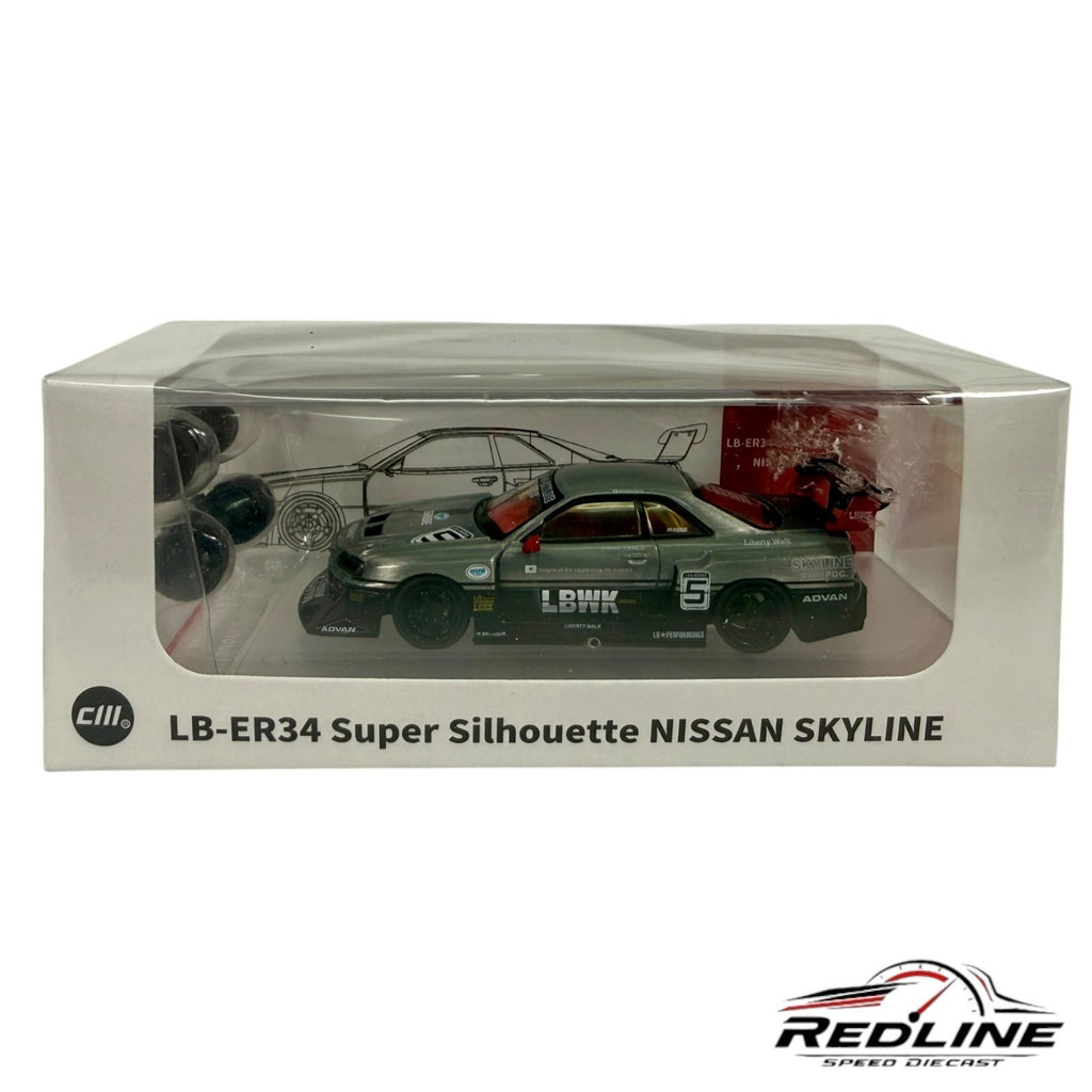 🎌🎌CM Model Nissan Skyline Super Silhouette LB-ER34 CHASE H31🎌🎌