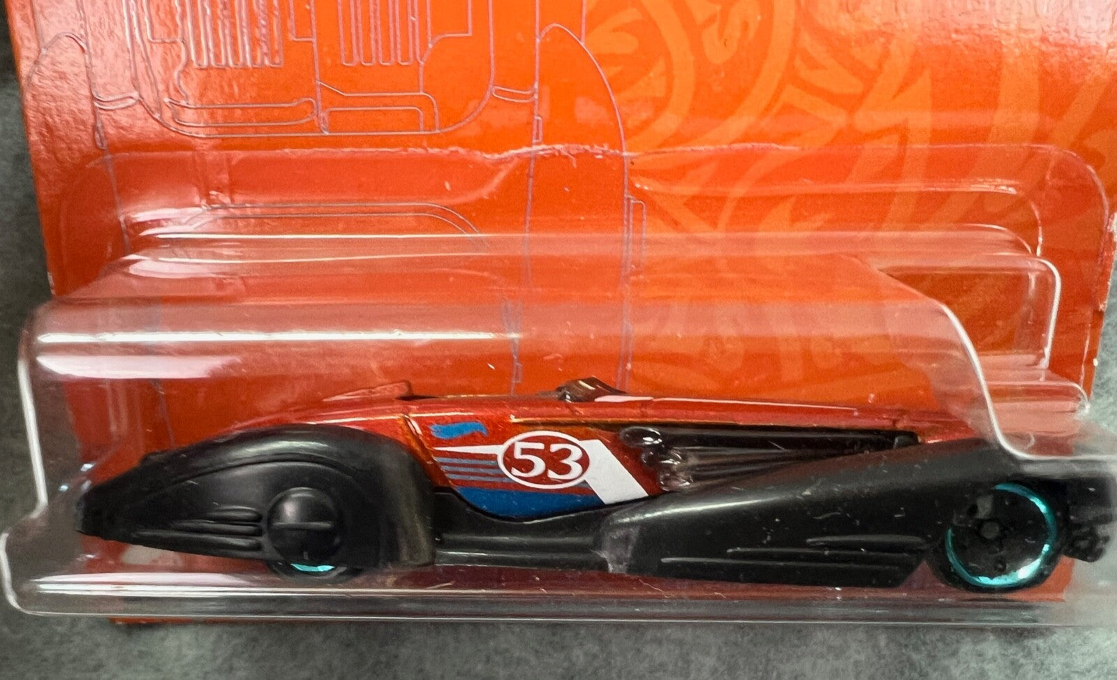 🇺🇸🇺🇸Hot Wheels Custom Cadillac Fleetwood Orange and Blue Series H24🇺🇸🇺🇸